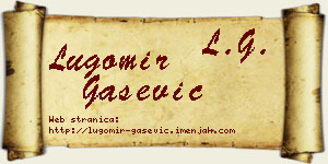 Lugomir Gašević vizit kartica